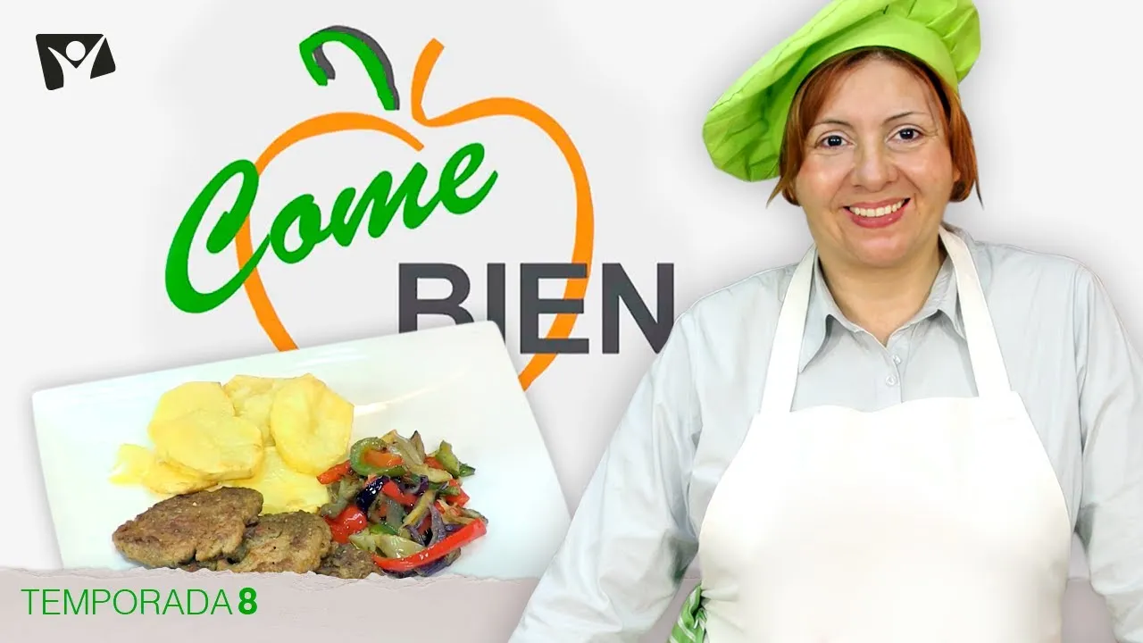 Seitán con verduras y patatas al horno