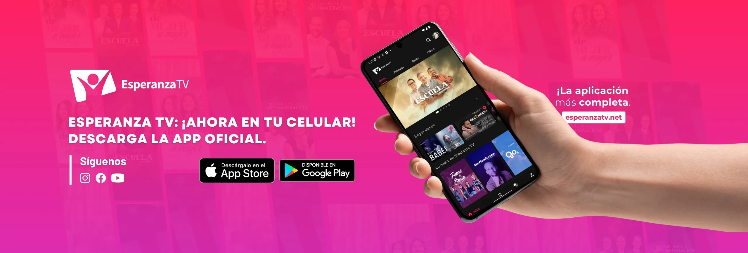 Descarga la app de Esperanza TV