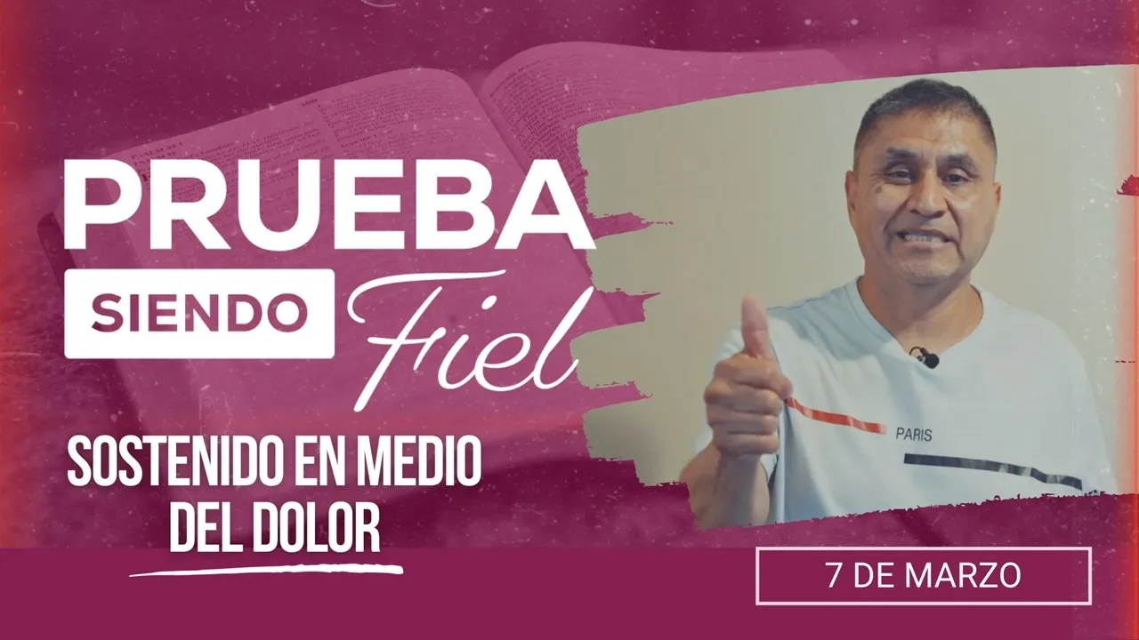 Sostenido en medio del dolor